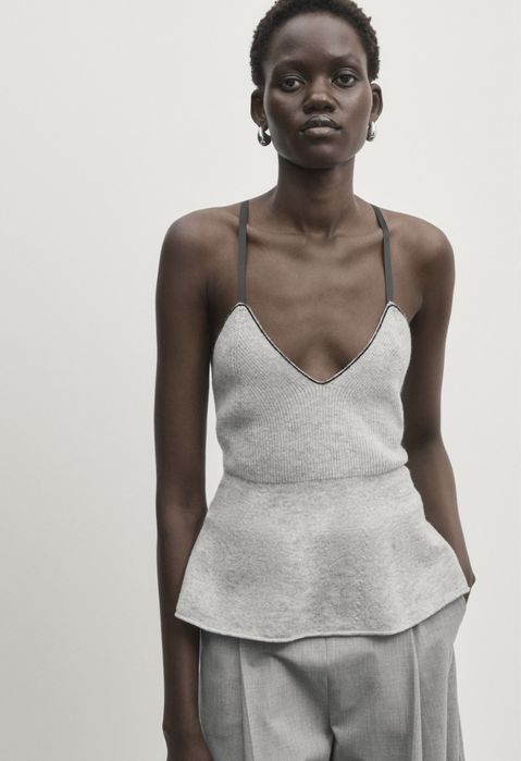 Top peplum Massimo Dutti Studio