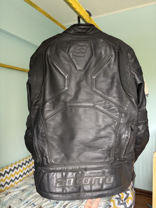 Geaca moto piele Bogotto Black-x