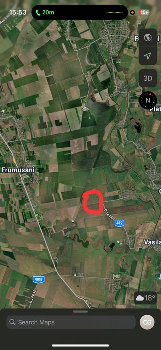 Teren intravilan 725 mp