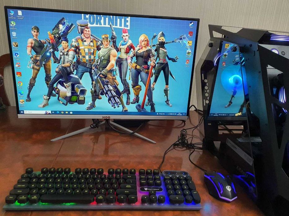 Ultra Игровой ПК. Все новое в упаковке.i7/RX580/16Gb/27"монитор200Hz