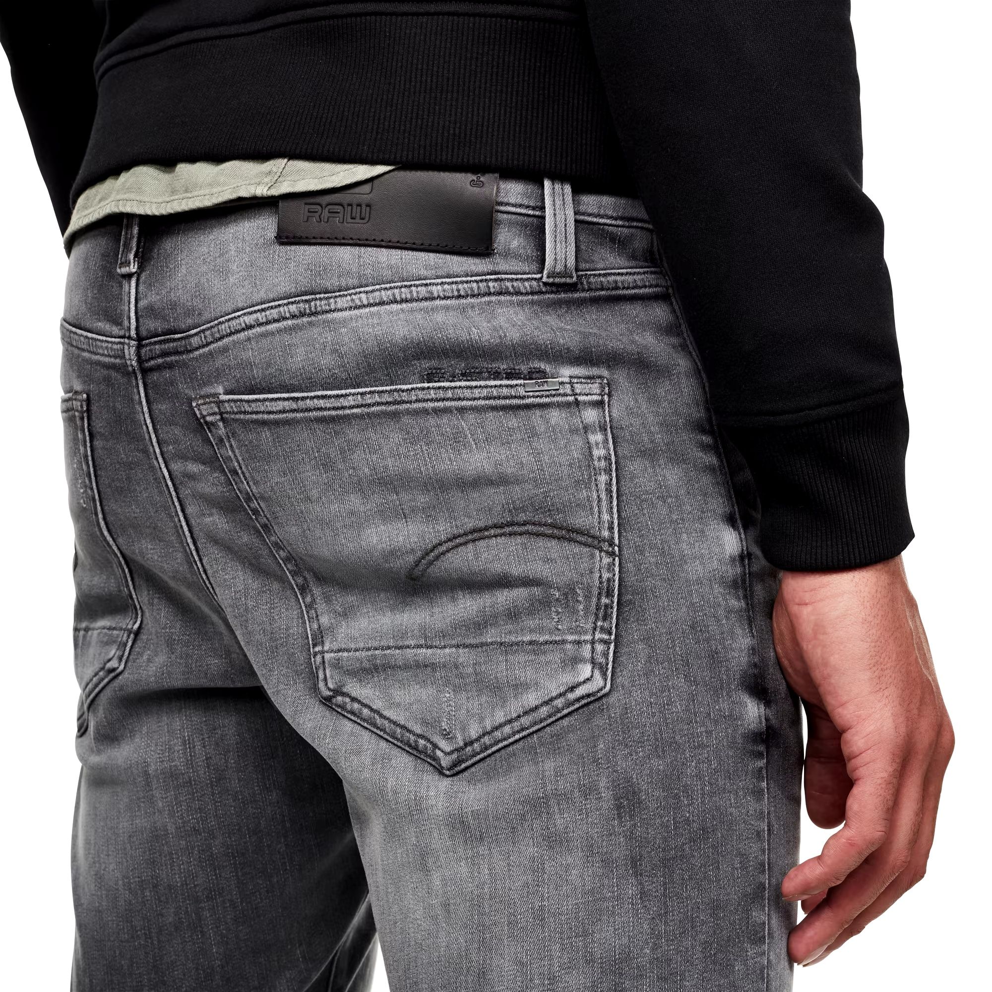 Къси сиви дънки G-star Raw 3301 Slim  32 , 33 , 34 , 36 нови мъжки