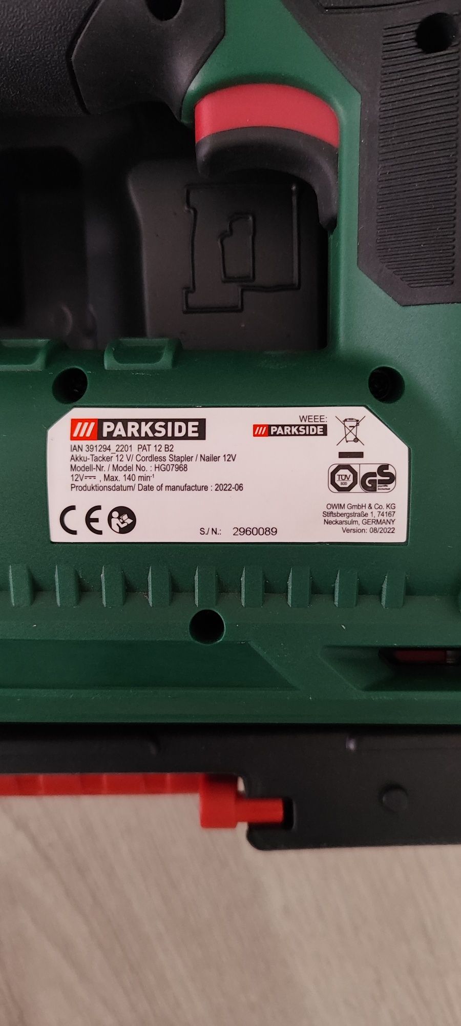 Такер Parkside PAT 12 B2 X12V TEAM