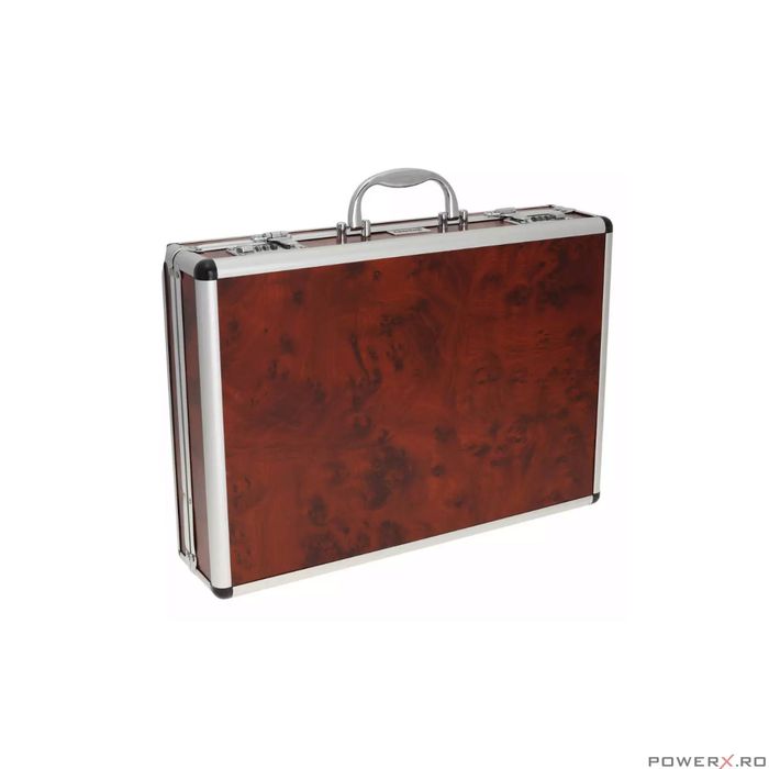 Set tacamuri din inox, 72 piese, geanta depozitare tip diplomat,