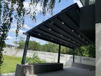 Pergola retractabila, Pergola bioclimatica, Pergola lemn