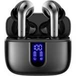 Безжични слушалки, GO4FIT, Bluetooth 5.0, Сензорно управление, LED