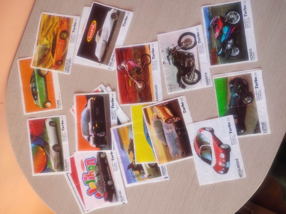 Колекция картинки от дъвки TURBO