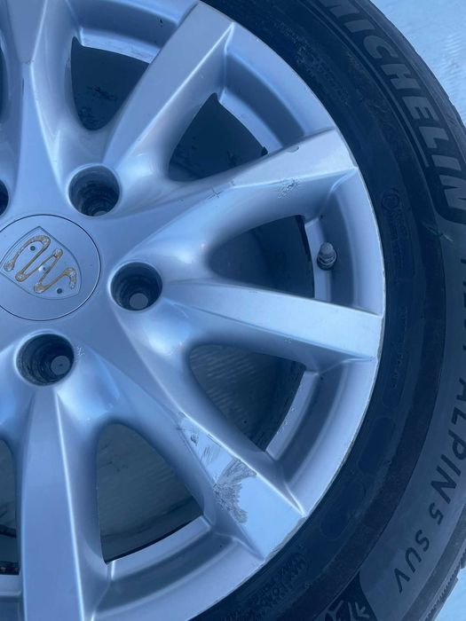 Jante cu anvelope iarna Michelin 255 55 r18 Cayenne Touareg 5x130