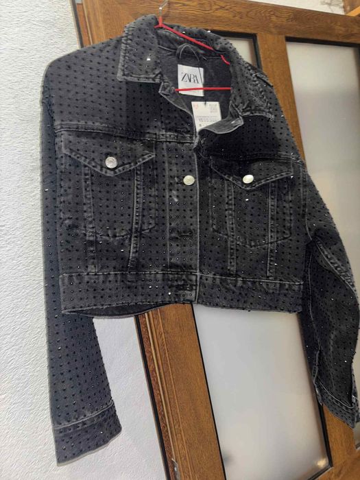 Дамско дънково яке Zara, размер XS