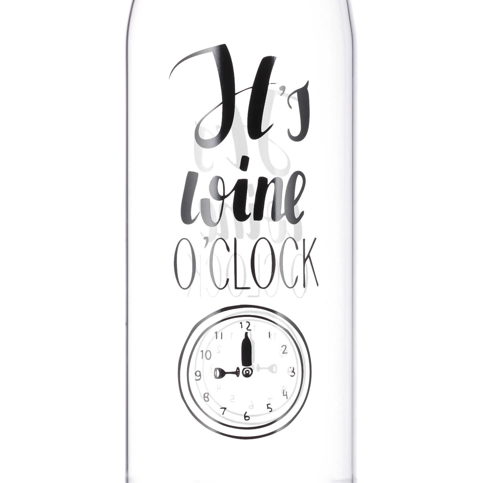 Pahar de vin XL inscriptie "It's wine o'clock" cadou amuzant 750 ml