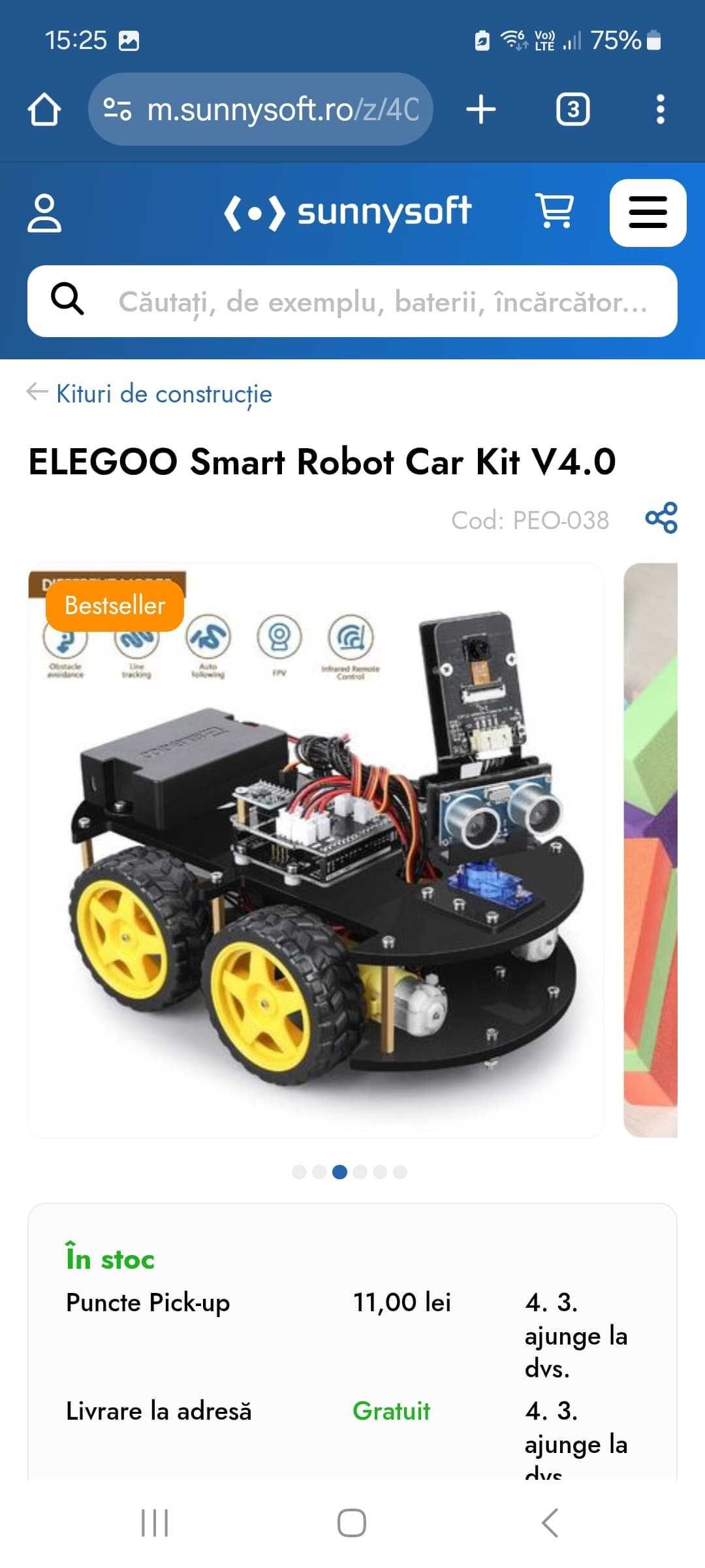 Masina cu Telecomanda Robot Smart car v4.0