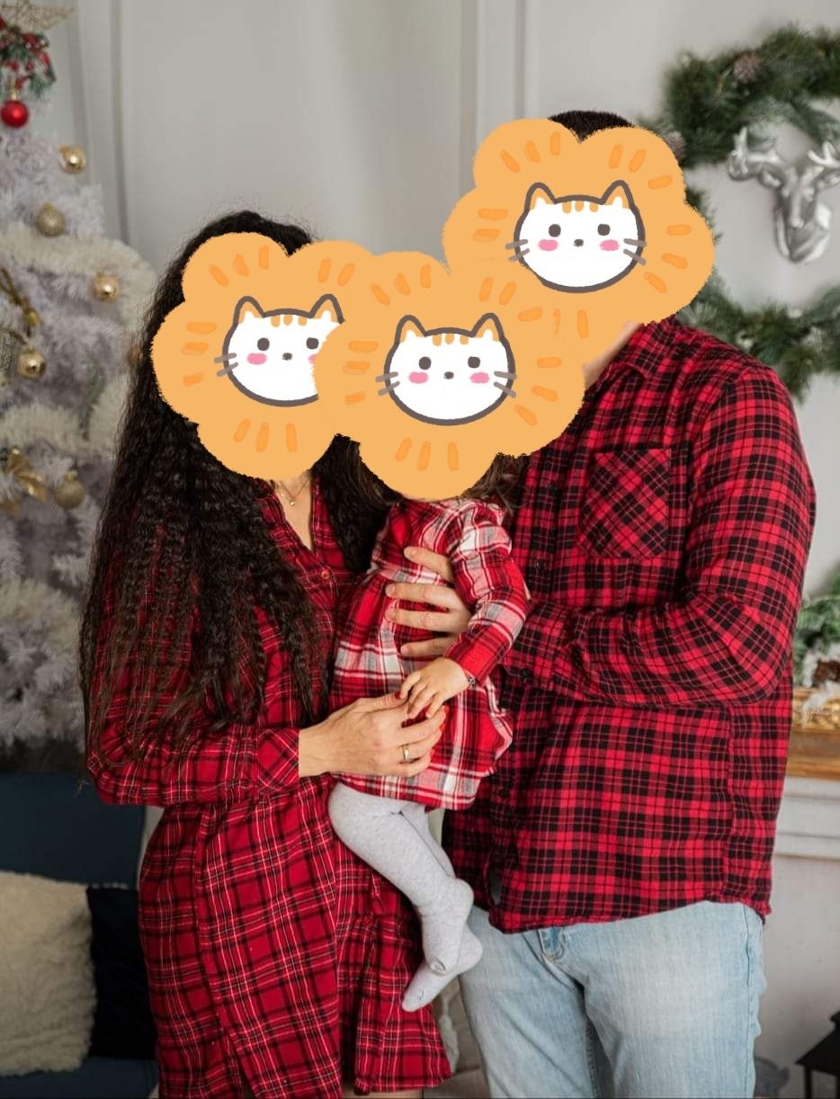 Коледни дрехи - мама, татко и момиче