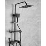 Coloana de Dus Smart, Afisaj LED,Control Termostatic,Culoare Negru Mat