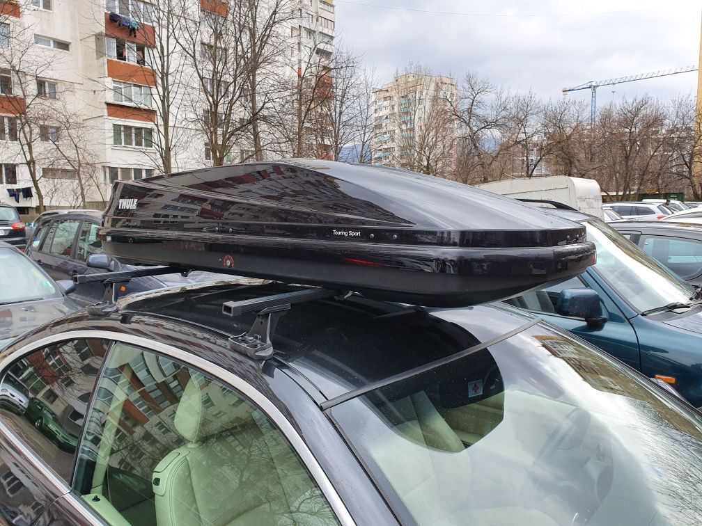 Thule Roof Box под наем Без Греди / автобокс ски багажник авто бокс