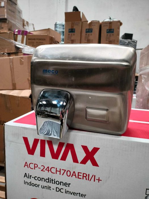 Uscător mâini inox lucios/ satinat Meco 2500W