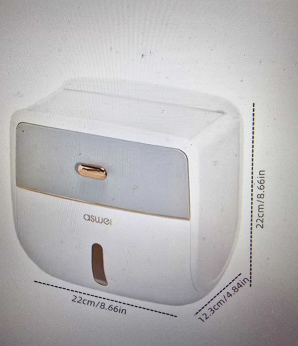 Водоустойчив органайзер за тоалетна харт. + чекмедже и поставка за GSM