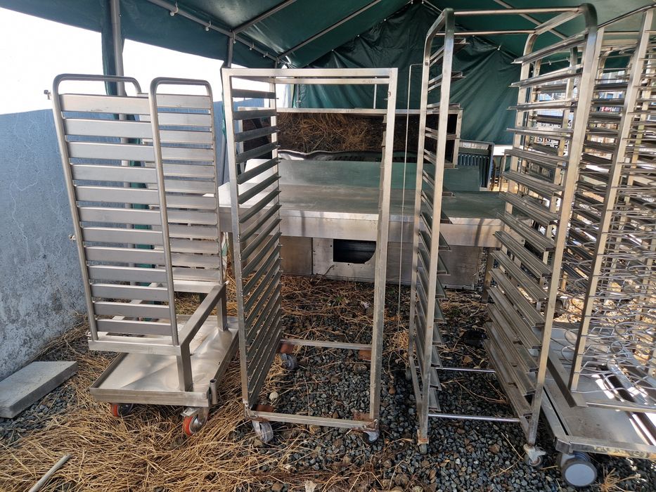 Raft tavi inox, carucior inox, aparate gatit electrice