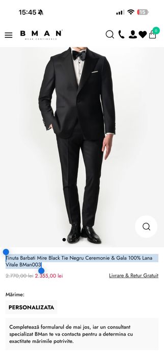 Costum de ceremonie