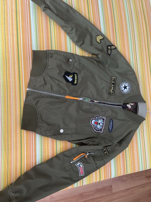 Двулицево яке в тъмно зелено