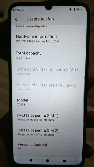 Telefon mobil ZTE Blade A35