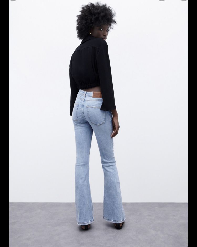 Jeans blugi Zara 40 skinny flare 7513  065