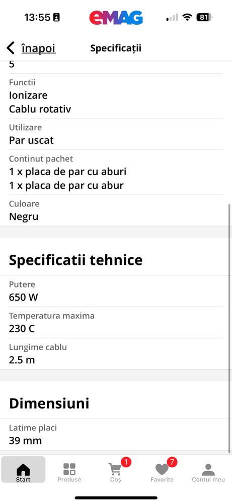 Placa de par cu aburi BaByliss ST496E