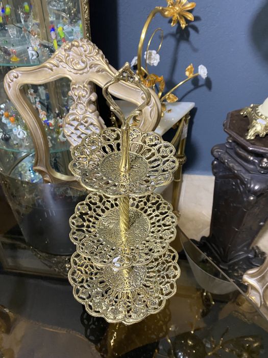 Etajera bronz/centru masa