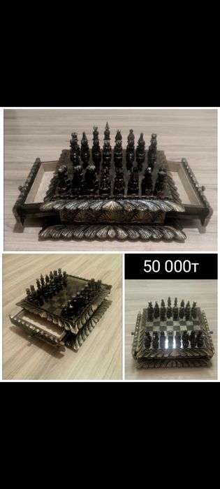 Продам шахматы ручной работы новые в упаковке
