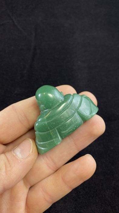 Statueta Budha Din Jad Veche Vintage De colectie sculptura piatra