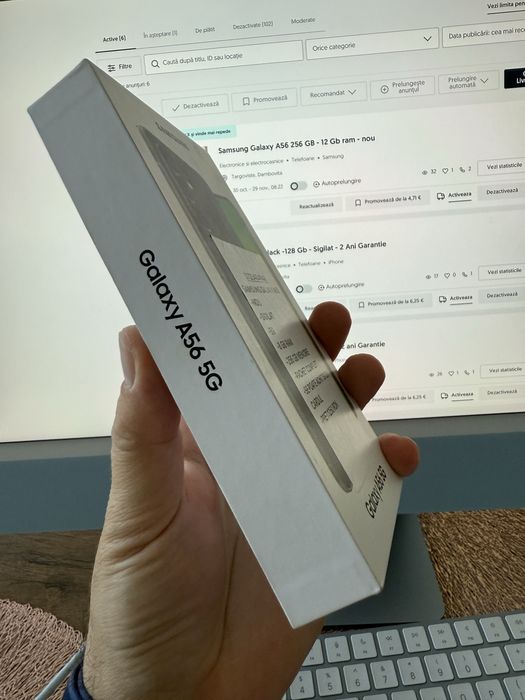 SIGILAT : Samsung Galaxy A56 -5G de 128 Gb cu 8 Gb ram