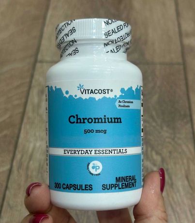 Пиколинат Хрома Vitacost Chromium - 500 mcg- 300 капсул Америка