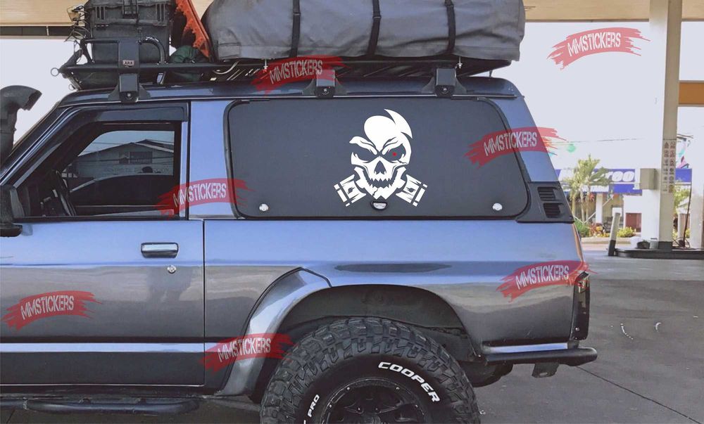 Автомобилен стикер Стикер Череп Терминатор BG44627