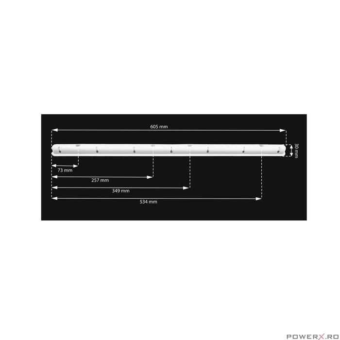 Uscator rufe de tavan 7x100 cm Sepio