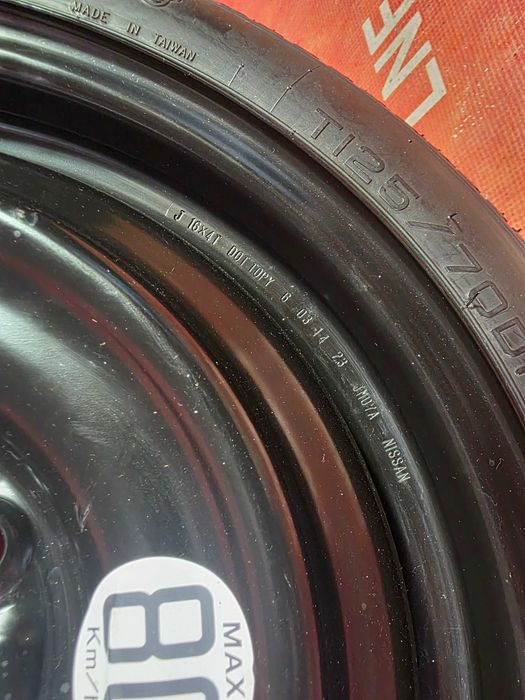 Roata Rezerva SLIM 5x114.3 16'' 125/70/16 OEM RENAULT MEGANE 4 NOUA