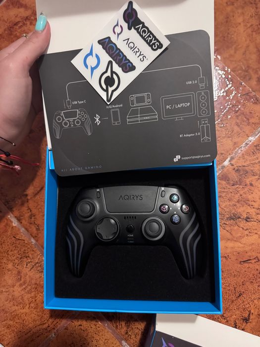 Gamepad Wireless AQIRYS Themis (PC/PS4), negru