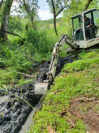 Miniexcavator Picon Bobcat demolare sapat fundatii