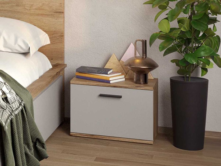 Set Mobila Dormitor Casmir / Stejar Siena C03 - Transport Gratuit
