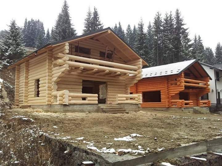 Construiesc case lemn rotund, bustean