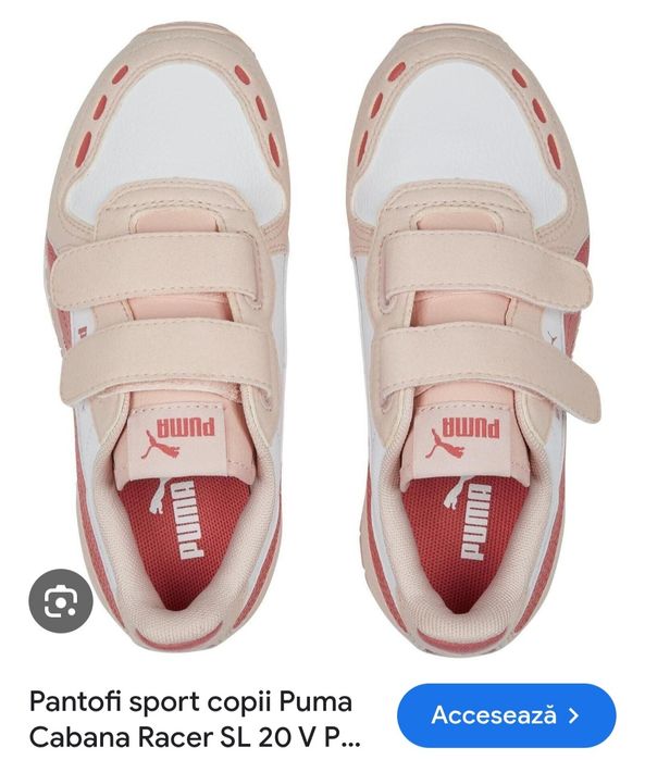 Puma Sneaker Cabana Racer cu închidere velcro (mărimea 34)