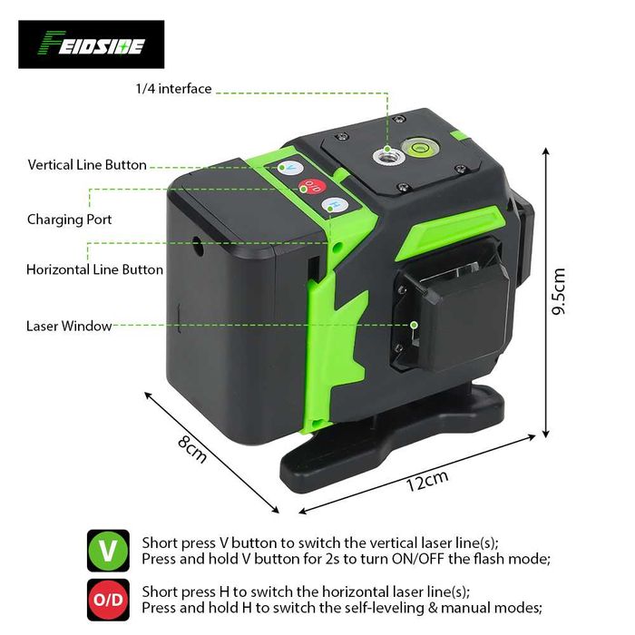 Nivela laser - baterie acumulator pentru orice model china