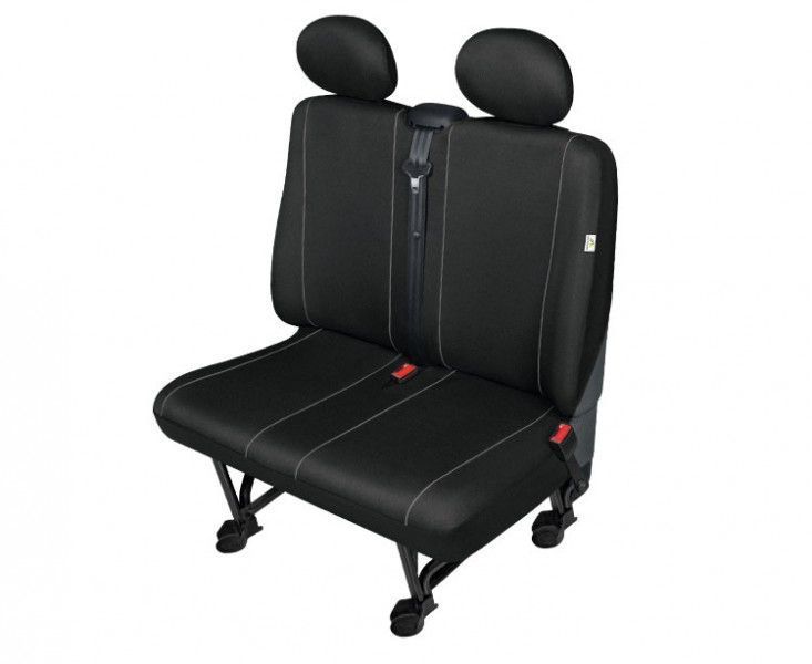 Huse scaun bancheta auto cu 2 locuri Herman Black DV2 M pentru Citroen Jumpy, Fiat Scudo, Mercedes Vito, Opel Movano, Peugeot Expert, Vw T4, T6
