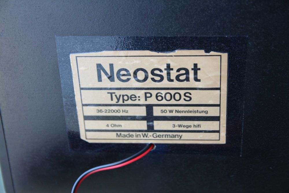 Neostat P600S, 50/80 Wati, 36 - 22 000 Hz (Magnat 1979)