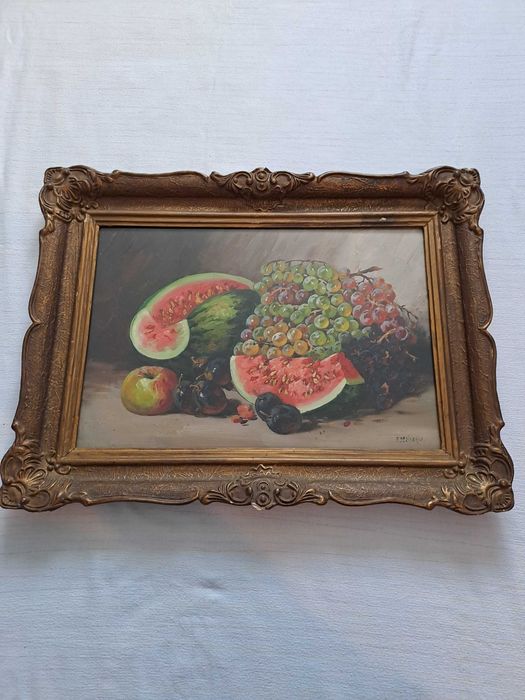 tablou pictura in ulei semnat F Dezideriu dimensiune 64/50 cm