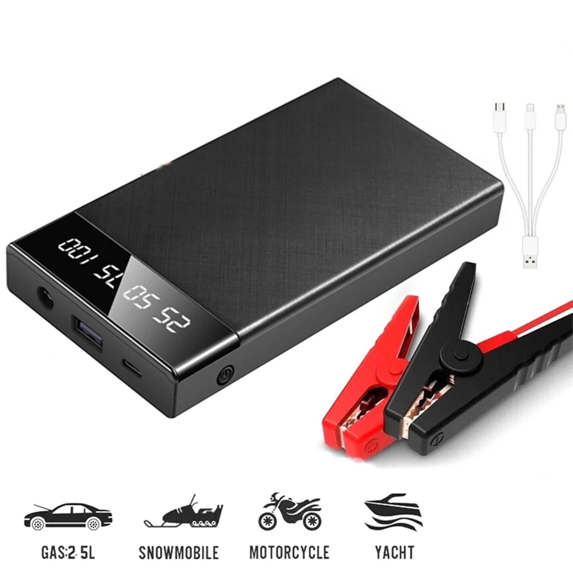 НОВ МОДЕЛ Стартерно Устройство с Компресор – 400A, 10000 mAh, 12V