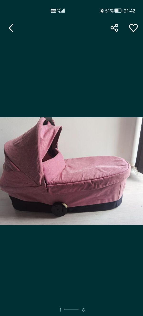 Cybex cot S magnolia pink