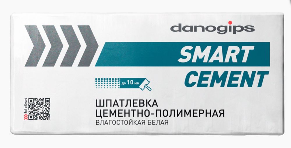 Шпатлевка влагостойкая Danogips SmartCement 20кг Шитрок