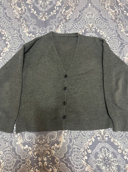 теплый оверсайз кардиган