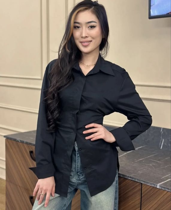 Рубашка классическая черная