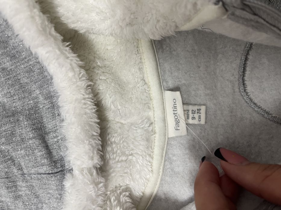 Pulover cu fermoar fete