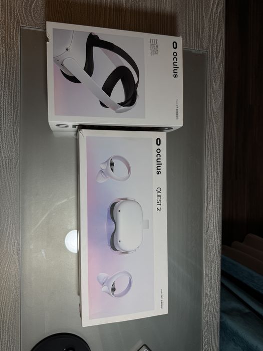 Ochelari VR Oculus Quest 2 cu banda elite strap si fir pentru PC