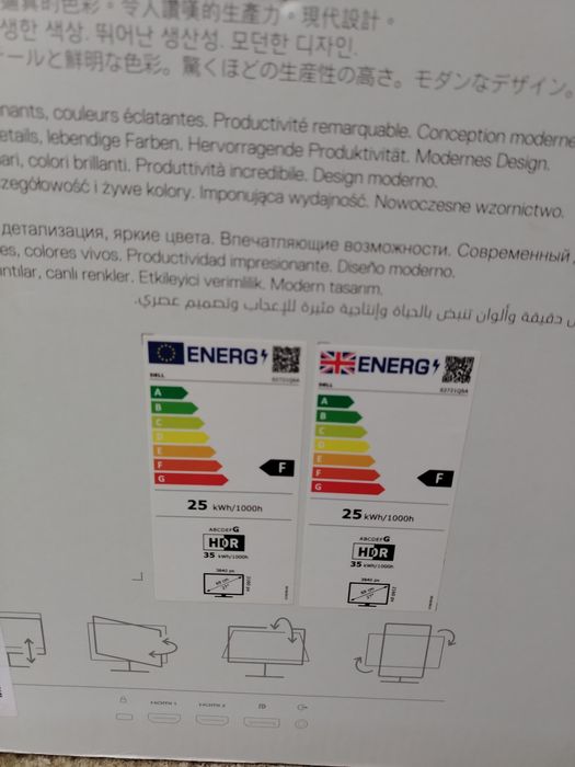 Monitor Gaming LED IPS DELL S2721QSA, 27", 4K UHD, 60Hz, FreeSync